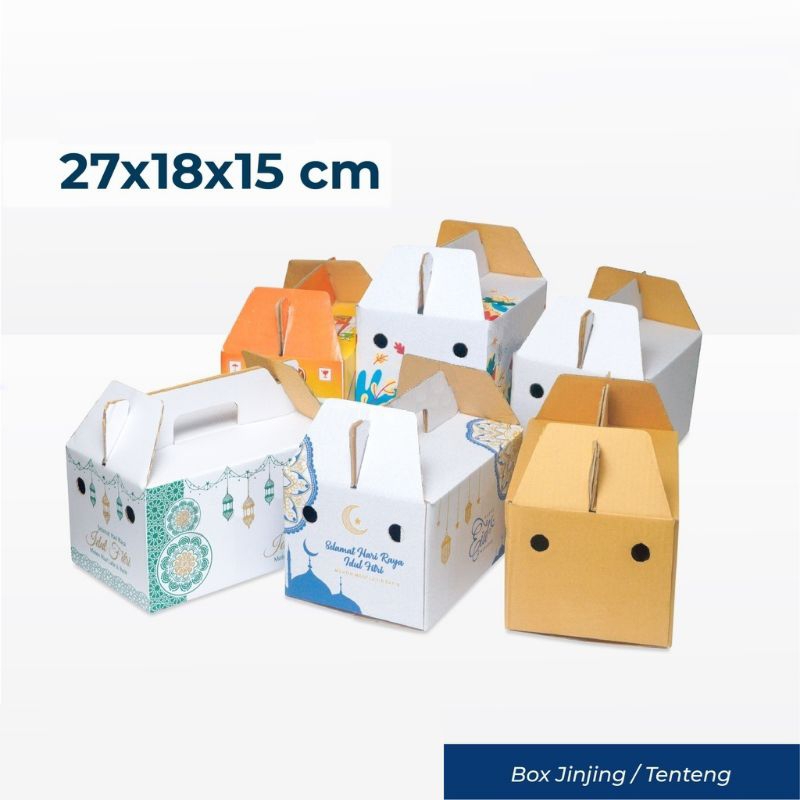 

Box 27x18x15 cm (Jinjing) tenteng/Kardus/Polos/buah/hampers/parcel/mangga/alpukat