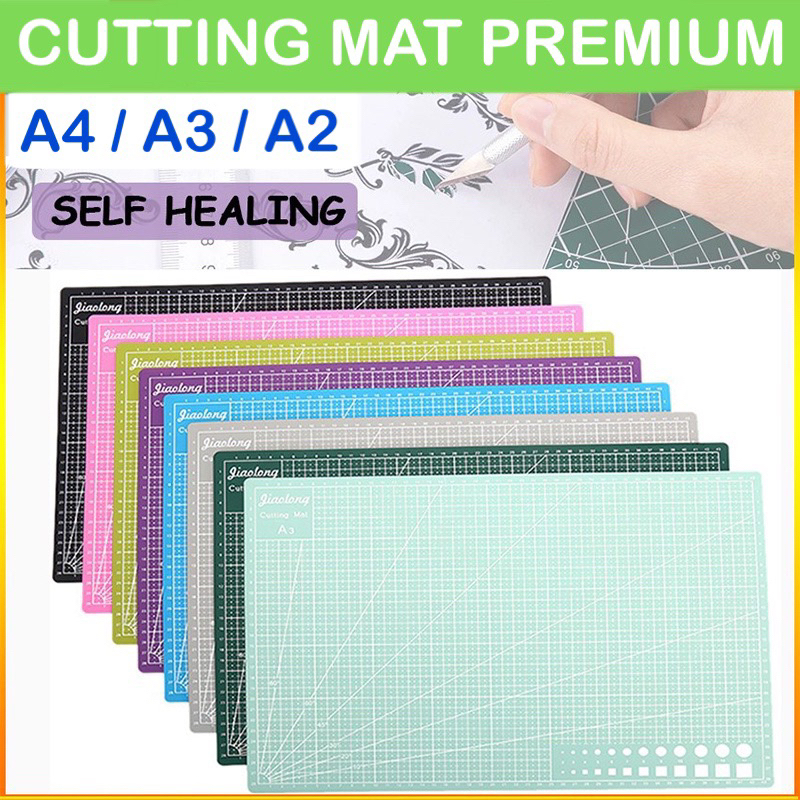 Cutting Mat A3 A4 A5 PVC - Alas Potong Prakarya - Papan Ukuran Menjahit - Cutting Pad Board Double sided DIY Tool Cutting Board