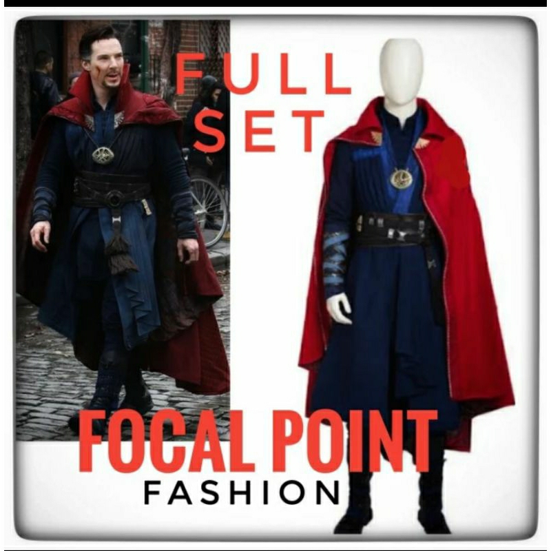 kostum dr doctor strange marvel pria dewasa superhero cosplay Halloween costume