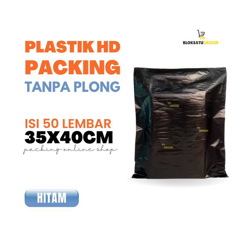 

Plastik Kemasan Onlineshop Hitam Uk. 35x40 (isi 50 lembar) Plastik Kemasan Olshop / Plastik HD