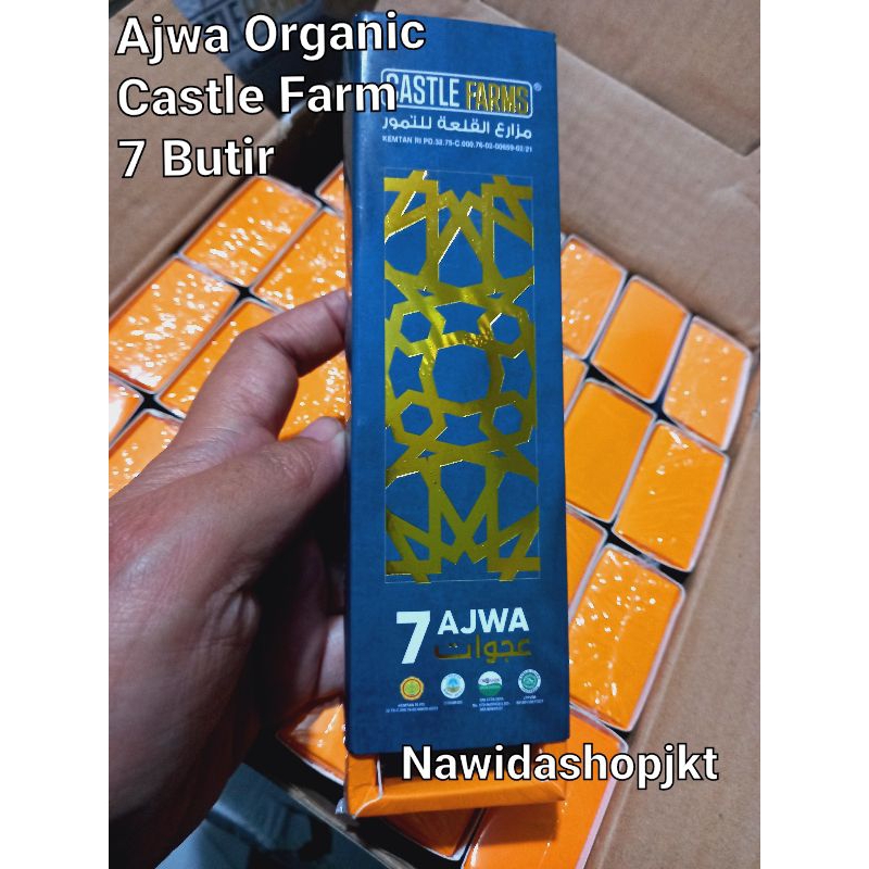 Kurma Ajwa 7 butir Organik Reguler Al Madinah Castle Farm Distributor Kurma Nabi Jakarta Nawidashopjkt