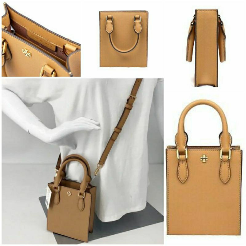 Tory Burch emerson mini shopper tote cardamom