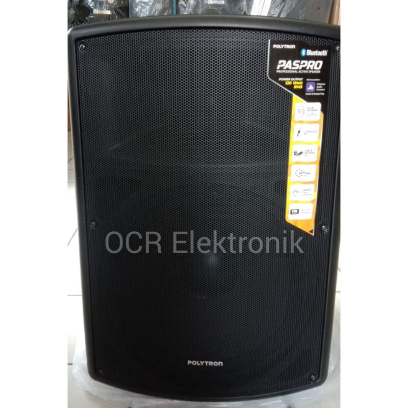 Speaker Portable POLYTRON PAS PRO 15F3 Dengan Bluetooth dan FM Radio