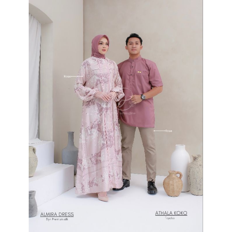 Almira Dress DYN Clothingline. Dress lebaran. Dress couple