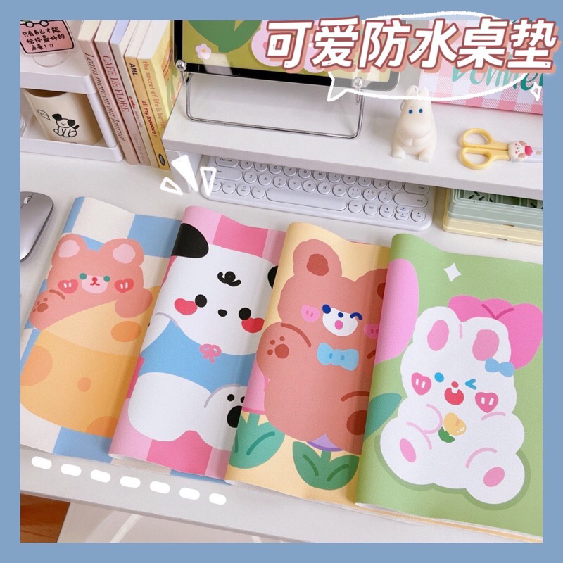 READY STOCK BISA COD - MOUSE PAD DESK MAT ALAS MEJA BELAJAR TAHAN AIR KARAKTER KARTUN HEWAN BERUANG KELINCI LUCU KAWAII ANAK PEREMPUAN FANCY GAYA REMAJA CEWEK KOREA DEKORASI AESTHETIC VIRAL MEWAH ELEGAN MURAH PREMIUM IMPOR GAMING KOMPUTER PC LAPTOP