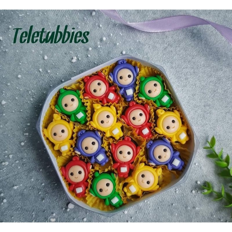 

coklat karakter/coklat teletubbies/teletubies coklat/coklat lebaran/give coklat