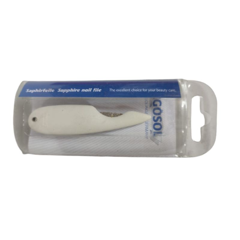 Gosol 120 000 008 white pocket nail file foldable