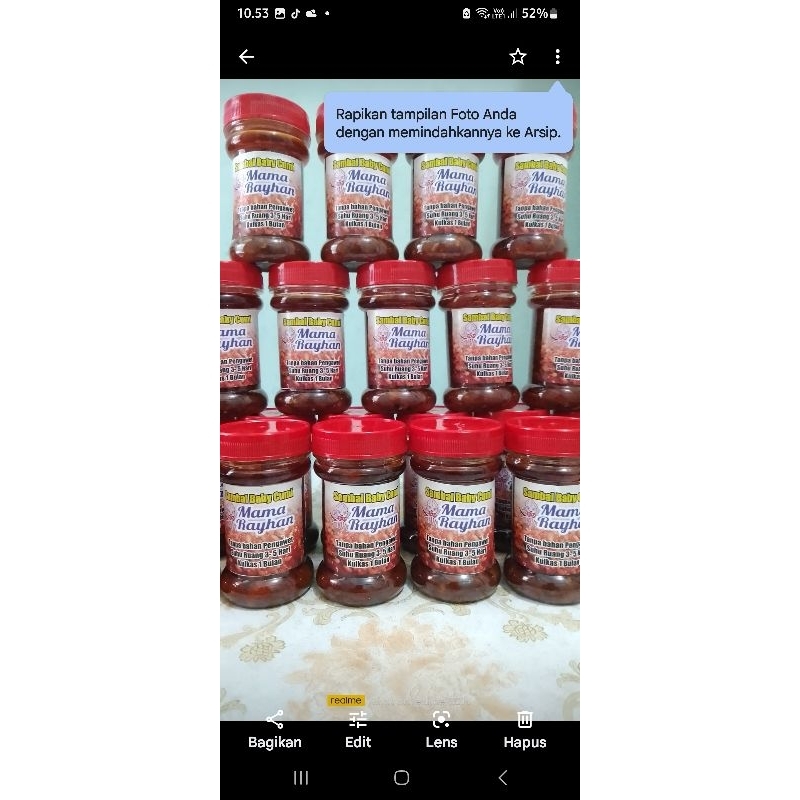 

sambal baby cumi
