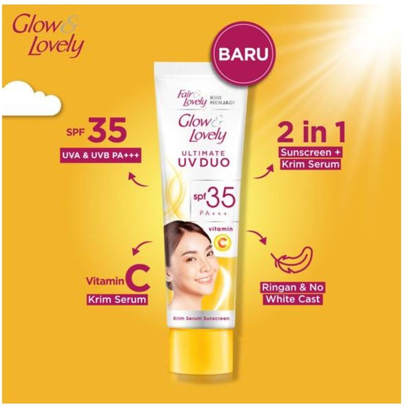 Glow &amp; Lovely Ultimate UV Duo Vitamin C SPF 35 Pa+++  20g / 40g