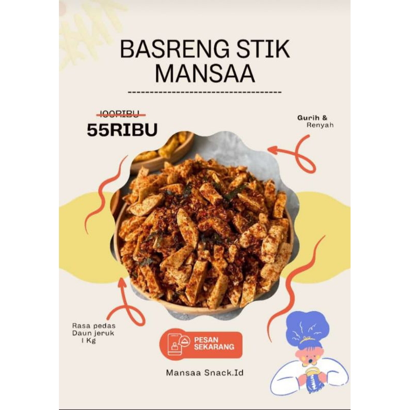 

Basreng Stik Pedas Daun Jeruk 1 Kg