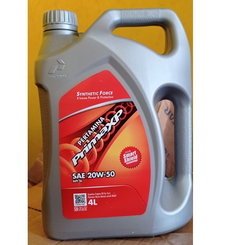 Oli Prima Xp SAE 20W-50 4 Liter Oli Pertamina Prima XP SAE 10W-40 API SM 4 Liter Original oli prima 