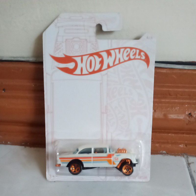 55 chevy bel air gasser hotwheels 52 years
