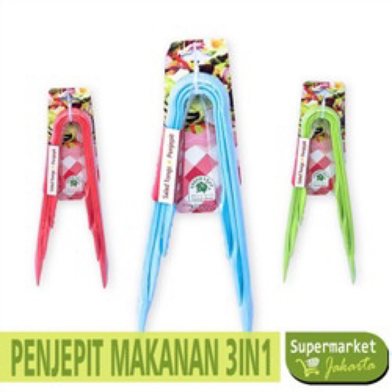 Jepitan plastik kue / ikan PREMIUM set isi 3 GREENLEAF