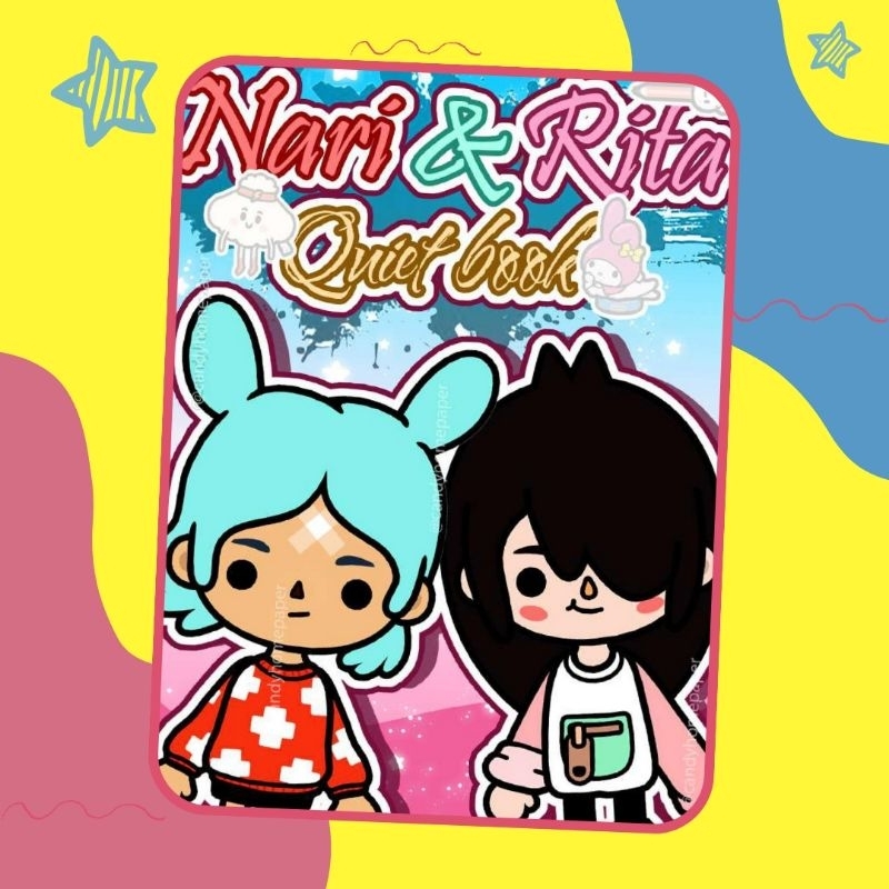 [SUDAH DIJILID] CANDY HOME PAPER NARI & RITA / Mainan Anak Toca Boca Buku / Buku Edukasi Toca Boca /