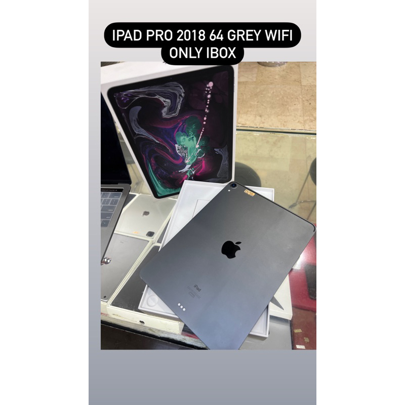 ipad pro 2018 64 grey wifi only bekas
