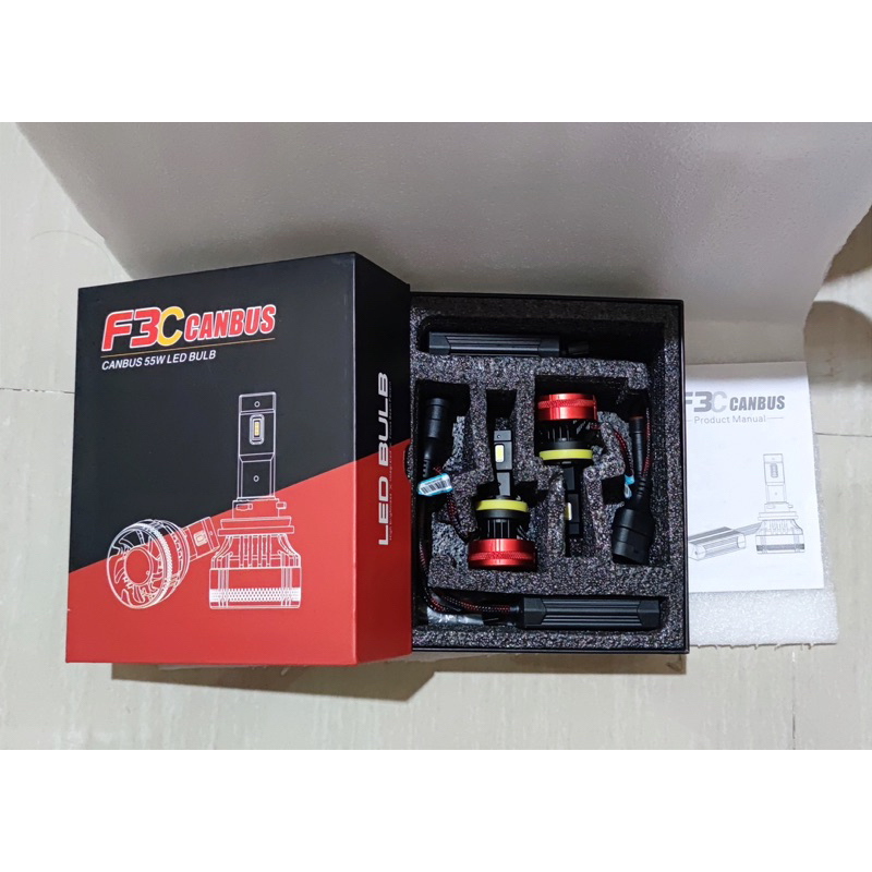 Lampu Led Mobil H11 Foglamp F3C 55W Canbus