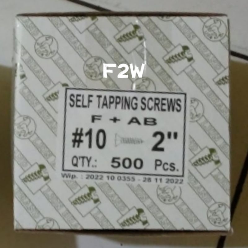 FH (+) 10X2" SEKRUP TAPPING FAB 10X2" MOON LION SKRUP PHILIPS FH(+) #10X2" 5CM