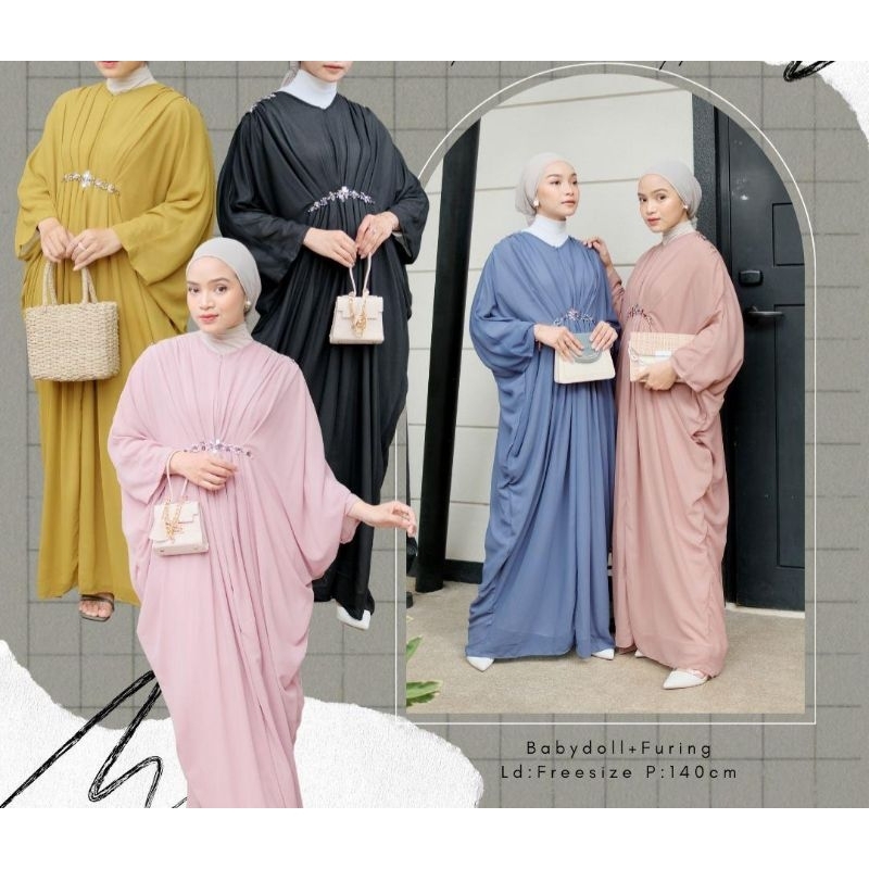 ASKA.ID - DENILA PAYET KAFTAN BAJU KAFTAN LEBARAN CERUTTI