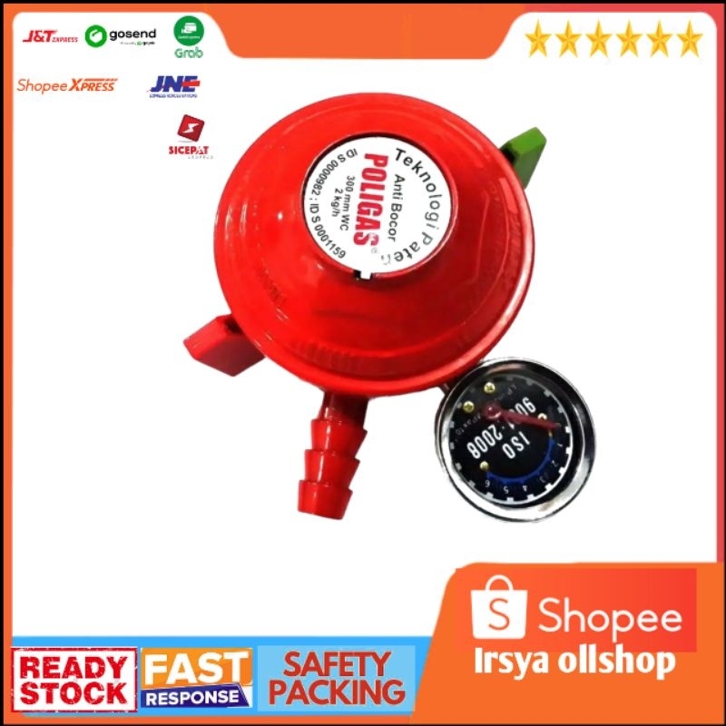 Regulator gas doble lock poligas