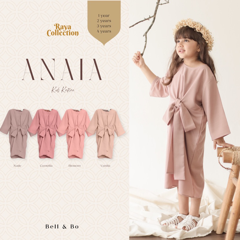 Bell &amp; Bo RAYA ANAIA Dress Kaftan Anak 1-4tahun