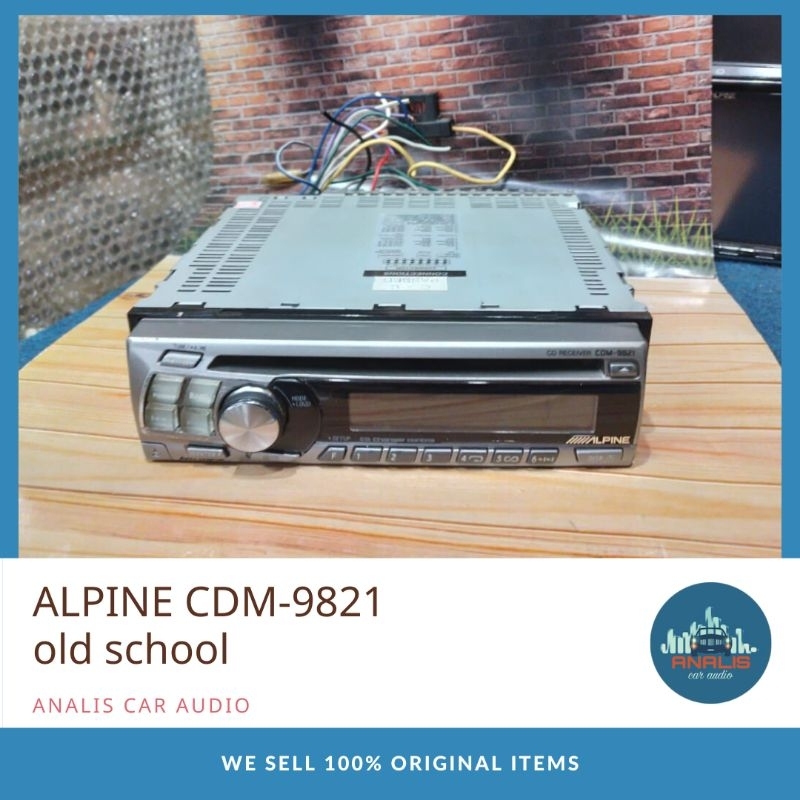 Head Unit Single Din ALPINE CDM-9821 old school original