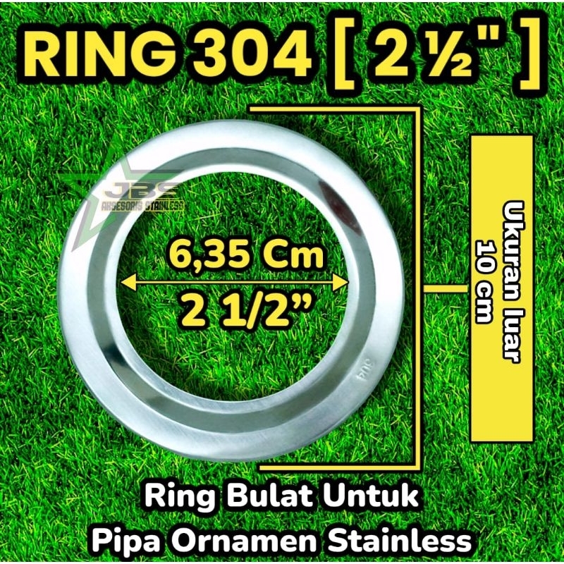 RING STAINLESS SS 304 - VARIAN UK: 1½&quot;, 2&quot;, 2½&quot; 3&quot; Inchi