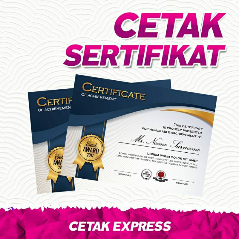 

Cetak Sertifikat Express 1 Hari Jadi