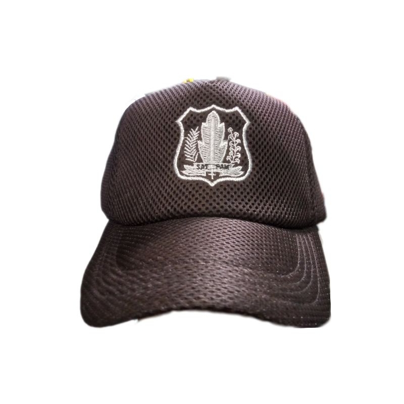 TOPI LOGO KEWENANGAN WARNA COKLAT