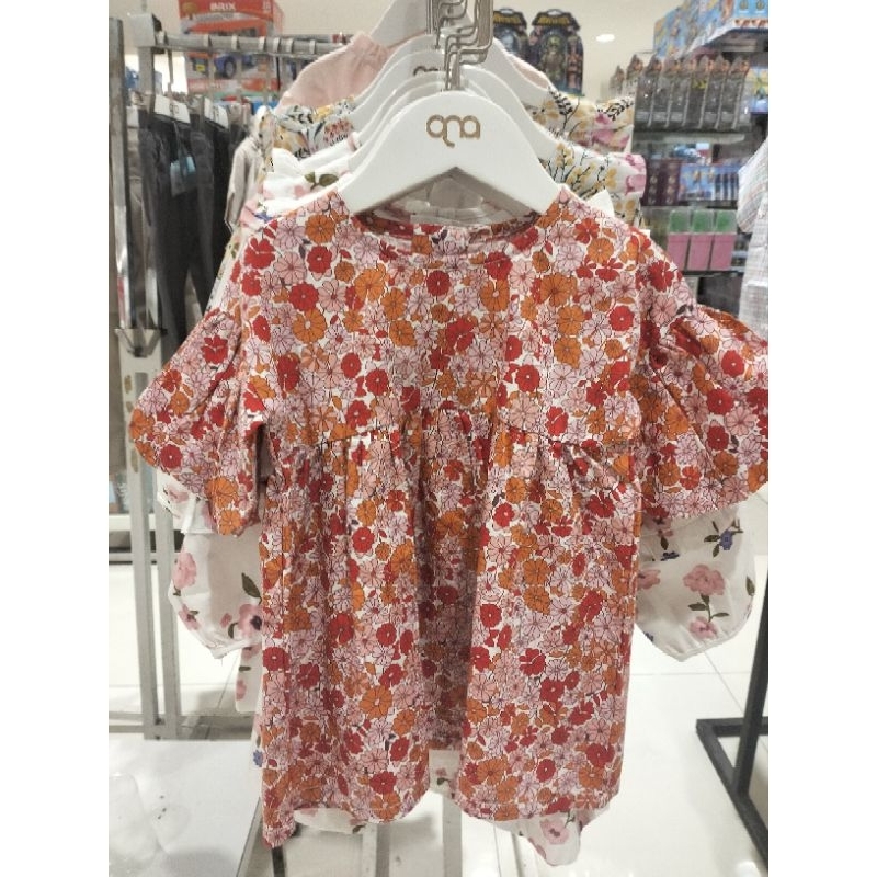 QNA Baju Dress Anak Perempuan Usia 1-4 Tahun New