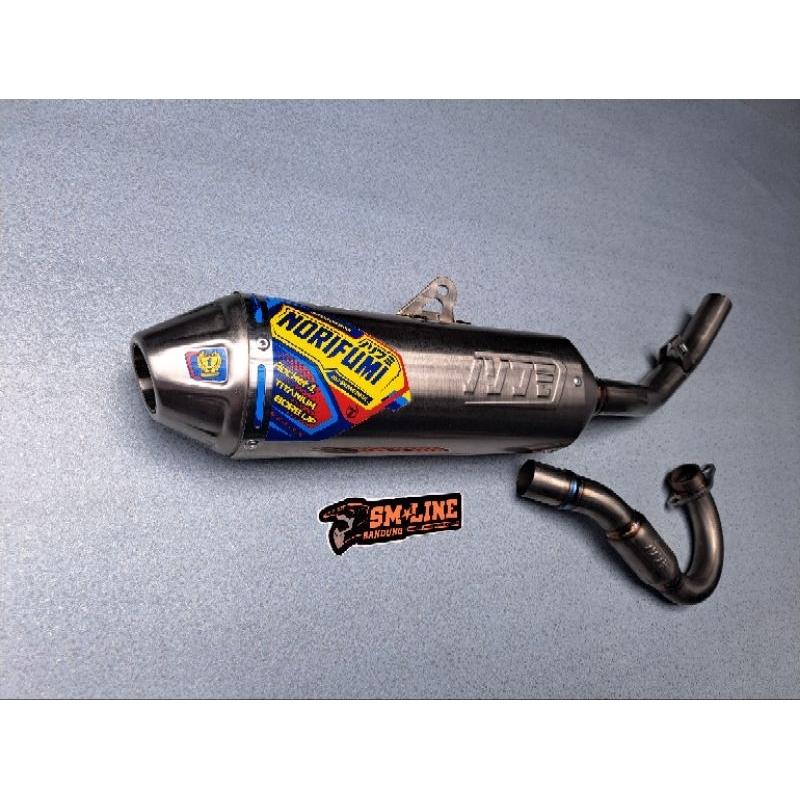 Knalpot Norifumi Rocket 4 Bore up KLX CRF Titanium Rocket 4 CRF KLX Bore up Titanium