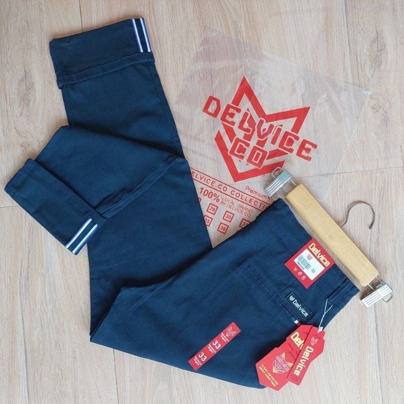 CELANA CINOS SELVEDGE/CELANA CINO Panjang Pria Slimfit KERJAHARIAN Santai Casual Formal Hitam Abu Moka Krem Navy Hijoarmy Size29-34