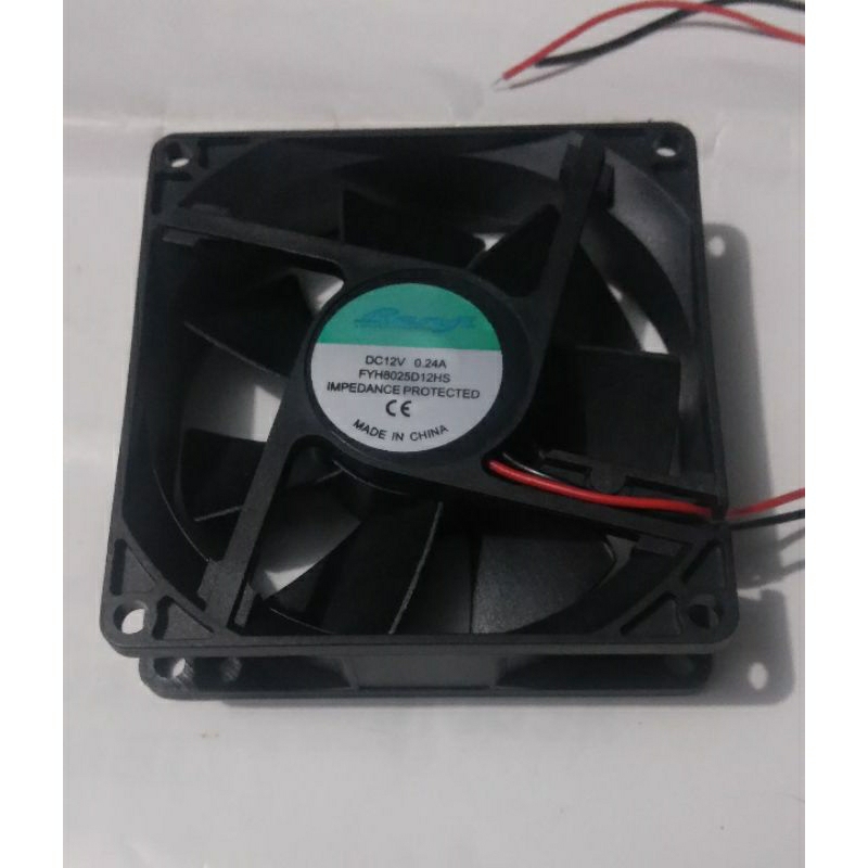 FAN DC 12V HIGH SPEED 8X8CM ANGINNYA KENCANG
