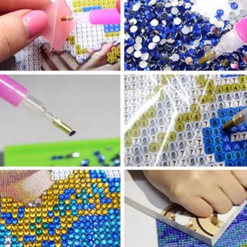 5D DIY Full Drill Diamond Painting Colorful Deer Cross Stitch