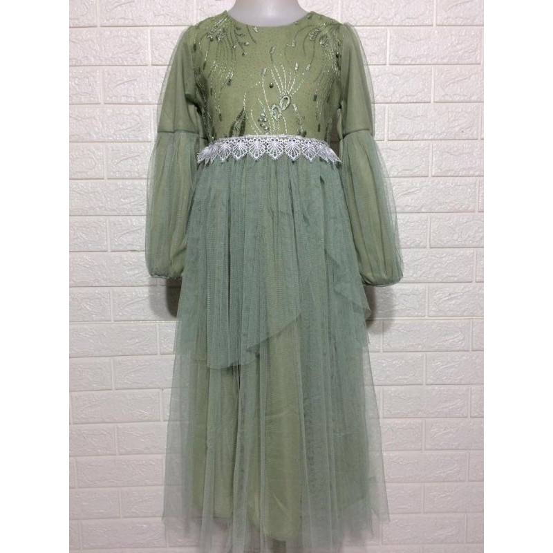 Baju Gamis Anak Perempuan Rndgngbsr | Gaun Muslim Usia 4 - 10 Tahun| DressmuslimahtilaKekinian