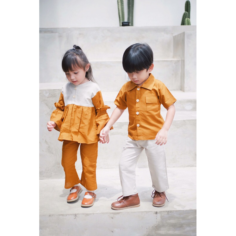 RACHIDKIDS / SETELAN ANAK LUCU / SIBLING SERIES / GYAAN DAN LINEA SET