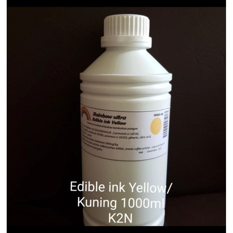 

Edible ink Yellow 1000ml