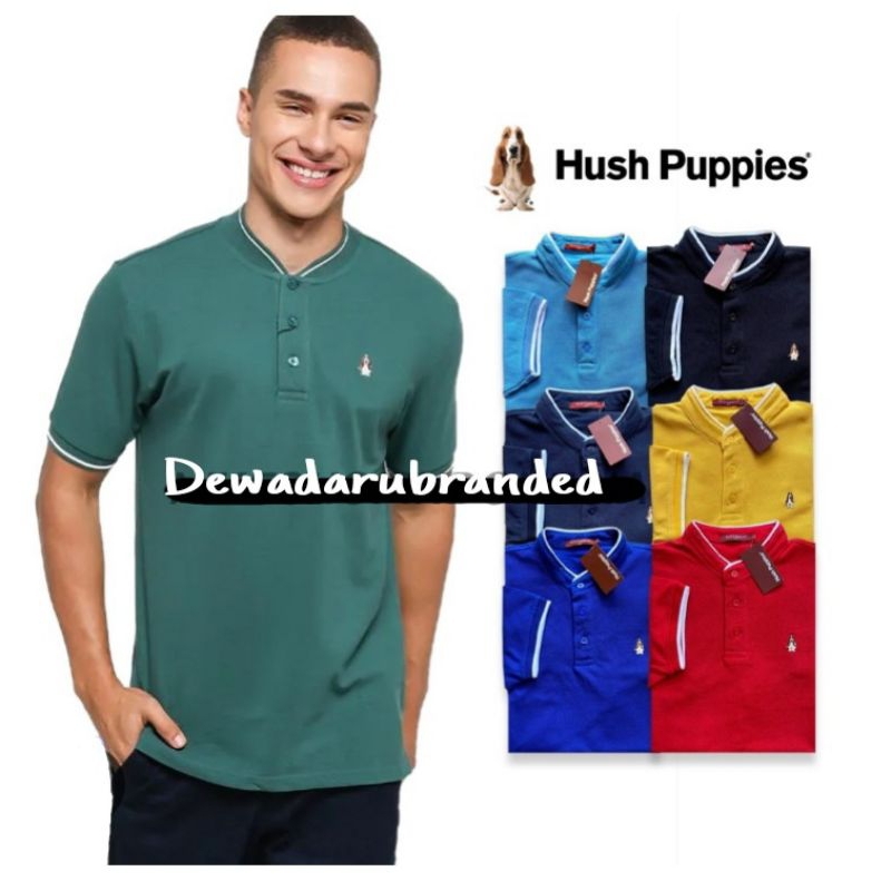 Kaos kerah hush puppies pria polo shirt branded hush pupies
