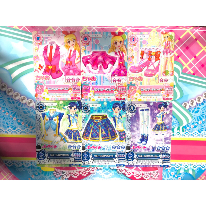 Kartu Aikatsu Good Condition Jepang Promotion Pink Stage Blue Torte Ichigo Hoshimiya Aoi Kiriya Unif