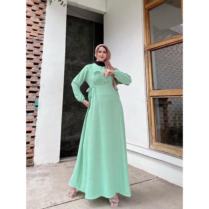 Gamis kringkel airflow terbaru dan terlaris medina dress