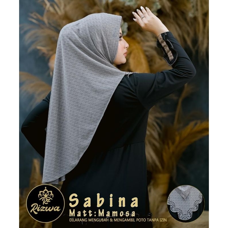 [ Rizwa Hijab ] SABINA••hijab instan pet ••hijab instan jersey mamosa