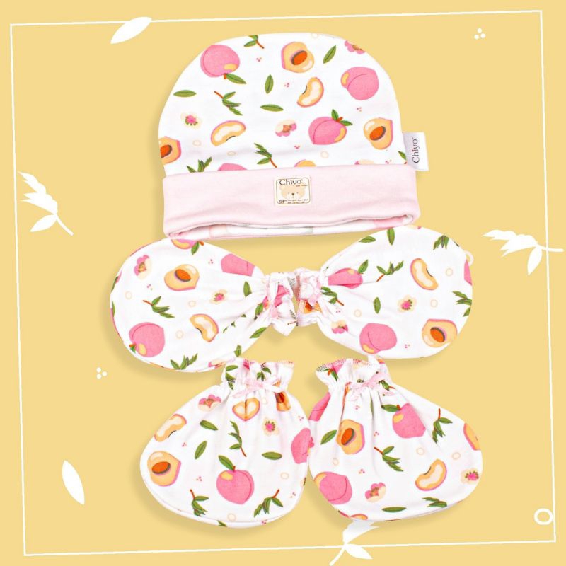 CHIYO Set Topi Bulat dan Sarung Tangan Kaki