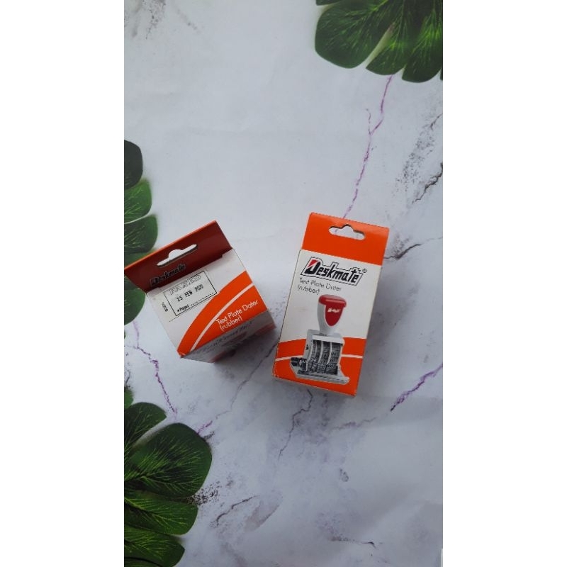 

DESKMATE Text Plate Dater Rubber Stamp 00436 Stampel Tulisan FAXED dan Tanggal