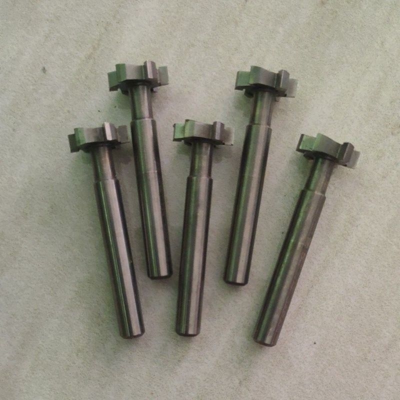 T slot carbide 4mm x 14mm endmill lubang spi 4mm