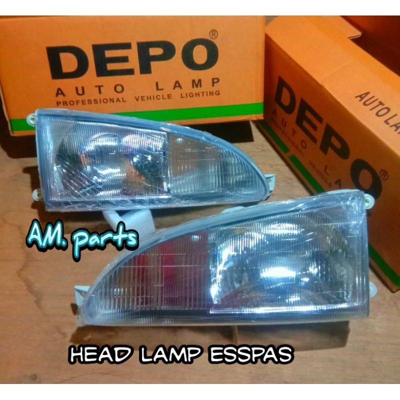 HEAD LAMP/LAMPU DEPAN DAIHATSU ESPASS 1.3/1.5 ASLI DEPO TAIWAN