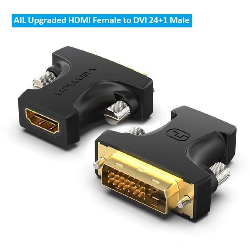 hdmi to dvi-d ( 24+1) vention adapter converter konektor hdmi bi directional -AIL