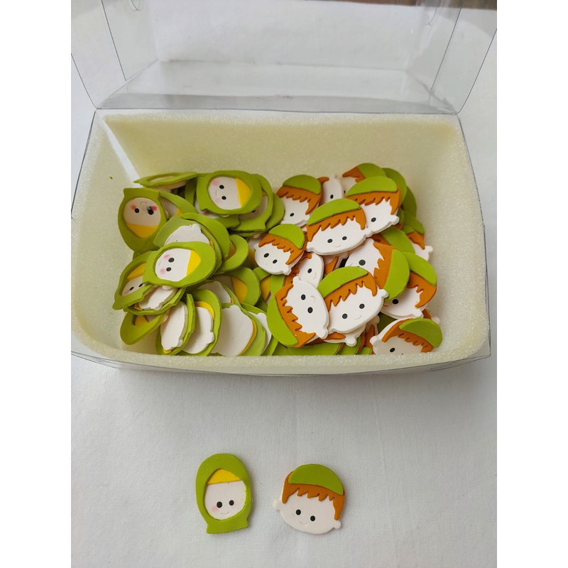 

Gumpaste haji dekorasi kue cupcakes roti lucu edible gula decoration cake lebaran idul fitri eid mubarak