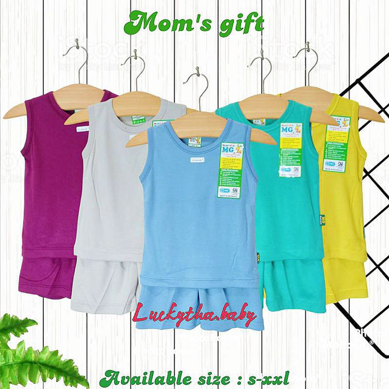 mom's gift polos- setelan singlet anak laki-laki 0-4 tahun moms gift  earth colors cellestial terbaru / setelan kutung mom's gift