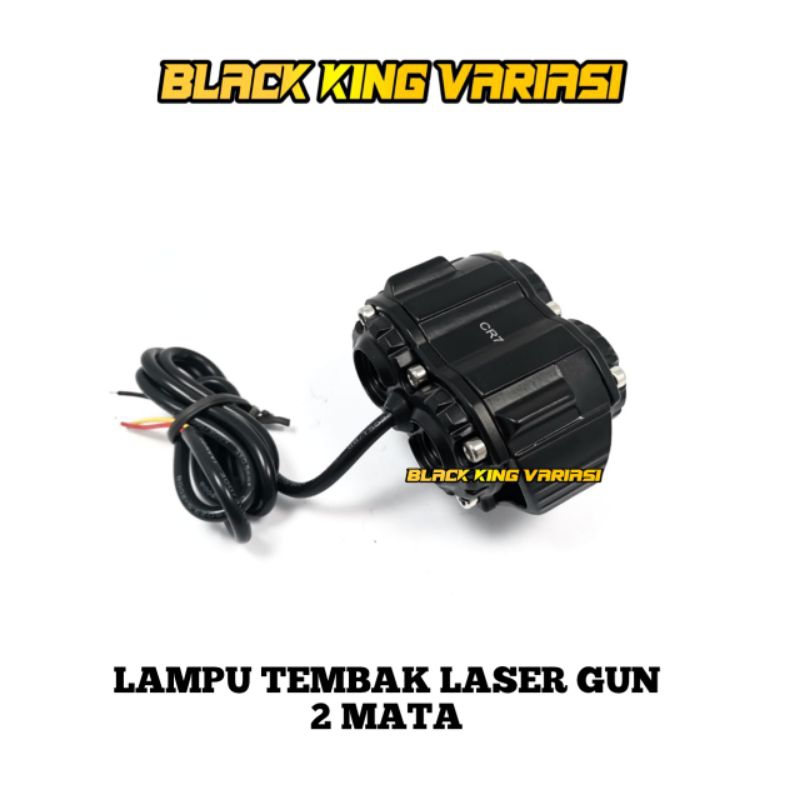 Lampu Tembak Sql 2 Mata Lampu Owl Laser Gun Foglamp CR7 Lampu Sorot SQL Lampu Tembak Laser LED Hi Lo0