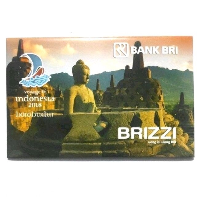 BRIZZI BRI edisi VOYAGE TO INDONESIA 2018 - &quot;CANDI BOROBUDUR&quot; Original  /Like eMoney eTOLL Tapcash or Flazz