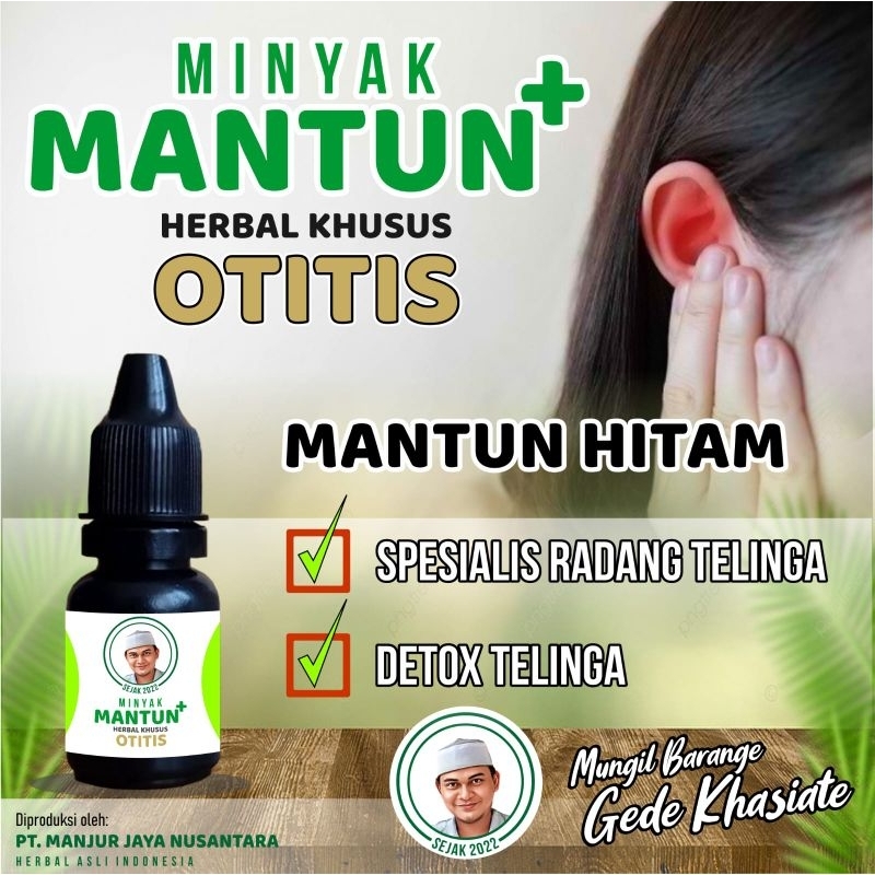 Mantun Hitam Herbal Radang Telinga